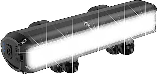 Monkey Home 3250Lumen Superhelle LED Fahrradlampe, Temperaturkontrolle, Stvzo Standard, USB wiederaufladbare Aluminium für Erwachsene Straße, MTB Off-Road Radfahren 8000 mAh Mobile Leistung
