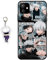 Staremeplz Hülle für iPhone 16 Anime Handyhülle [Mit Schlüsselbund] Cartoons Silikon Sanft Bumper Case Hülle für iPhone 16 - Jujutsu Kaisen 1