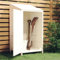 Gartenhaus Holz Gerätehaus Unterstand Wetterfest Geräteschuppen Holz Lagerschuppen, Weiß 55x52x112 cm Massivholz Tanne
