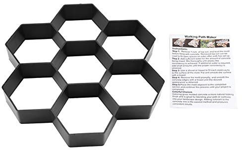 SYH&AQYE Walk Maker Moulage en béton, Chemin de Jardin, Moulage en béton, tremplin, Ciment, Brique de Pavage, Chemin de Promenade, Moulage en Ciment pour Patio, pelouse