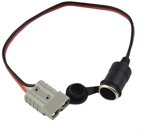 Alanmoship 50A For To 16A Female Socket Adapter 500Mm Cable， 12/24V Heavy Duty Wire Connector， For Car Refrigerator for caravan Camping Trailer 4WD