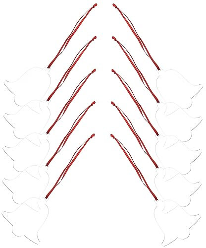 NUOBESTY 10St Weihnachtslametta Christbaumschmuck Feiertagsknopfabdeckungen Dekorationen Tür weihnachtsdeko weihnachts Weihnachtsschmuck Sublimationsanhänger selber machen Acryl