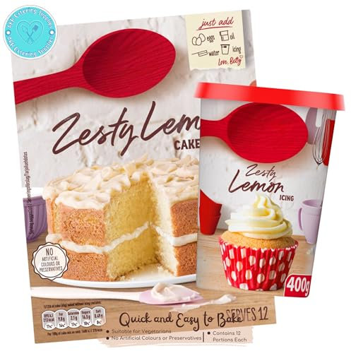 Zesty Lemon Cake Mix 425g with Zesty Lemon Icing 400g - Bundle Pack