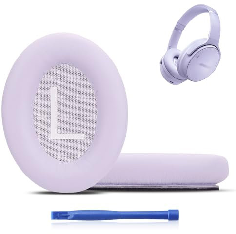 MC Magic Cushion QC45 Ear Cushions for Bose qc45 Replacement Ear Pads,Compatible with Bose QuietComfort SE/New QuietComfort Wireless,Larger and Thicker (Chilled Lilac)