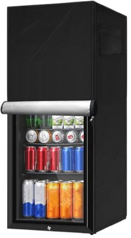 Refrigerator Cover, Waterproof&Dustproof Cover For Protecting Upright Freezers/Beverage Under-Counter Fridge Beer Wine & Drinks For Home