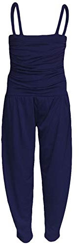 A2Z 4 Kids Girls Jumpsuit Kids Plain Color Trendy Playsuit All in One Jumpsuits New Age 5 6 7 8 9 10 11 12 13 Years Navy