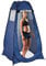 Relaxdays Pop Up Umkleidezelt, H x B x T: 190 x 120 x 120 cm, für 1 person, Wurfzelt, wasserabweisend, kleines Packmaß, UV 50+, blau