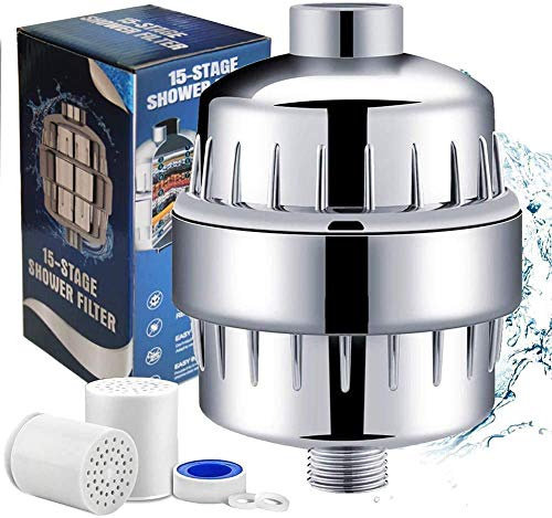 Duschfilter Universal Shower, Extra-Ersatz Filter Kartusche&Teflonband, entfernen Chlor,Schwermetalle,Wasser erweichen
