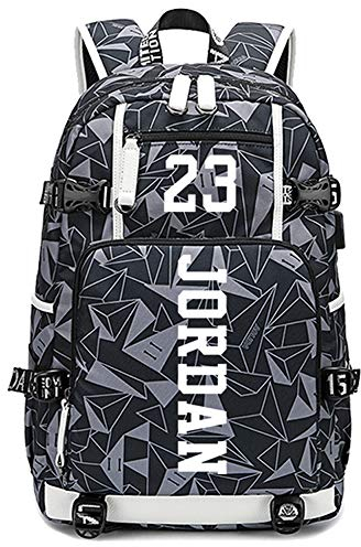 Basketball Spieler 23 leuchtender Multifunktions Rucksack Reisestudenten fans Lumineszenz Büchertasche für Männer Frauen