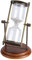 15 Minutes Métal Rotatif Sable Verre Minuterie Horloge Sablier Table Ornement Décor À La Maison