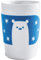 KAHLA 394605A27242C touch! Maxi-Becher 0,35 l Hugo, Eisbär, Becher mit Tiermotiv, Geschenkidee Weihnachten, Schneeflocken, Trinkbecher ohne Henkel, henkelloser Becher, blau, weiß
