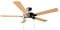 Cecotec Ventilador de Techo EnergySilence Aero 540. 60 W, 132 cm de Diámetro, Luz LED, 5 Aspas Reversibles, 3 Velocidades, Función Invierno, Acabado en 2 tonos de madera