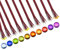 DiCUNO 100 Stk. 0805 gelötete Mini LED Leuchtdiode, 20mA vorverdrahtet SMD Mikro LED Dioden, 16CM Mikrolitzenleitungen, ideale für Modellbau, Modelllayout, Dekor, DIY usw, 10 gemischte Farbe