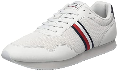 Tommy Hilfiger Herren Runner Sneaker Core Lo Runner Sportschuhe, Beige (Light Cast), 44 EU