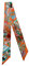 JERLA Unisex-Erwachsene Jar Haarschleife Seidenschal, B Orange, 33.5×1.97