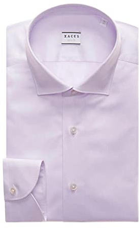 Xacus Chemise Homme Couleur unie Sergé 11209038 Couleur Lilas, Voir photo, 44