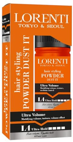 LORENTI TOKYO & SEOUL Powder Wax L4 Ultra Starker Halt 20gr | Haarstyling und Volumenpuderwachs mit Matteffekt für Damen und Herren