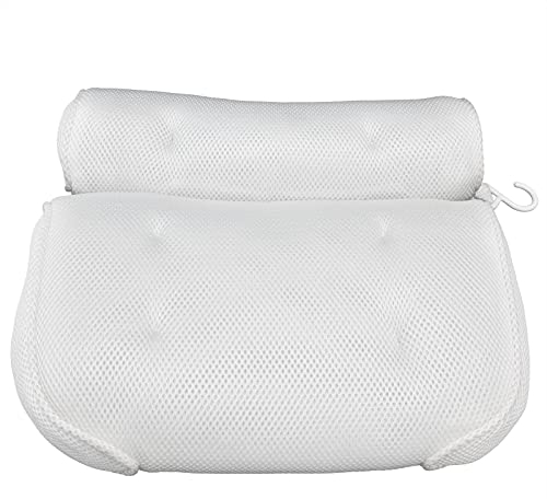 Badewannenkissen aus Polyesterfaser, Kopfstütze, Badewannenkissen Für Badewanne, Nacken- Und Rückenstütze, Hohe Belastbarkeit, Rutschfeste Badewanne, Spa-Kissen, Badekissen, Entspannendes Badezimmerzu