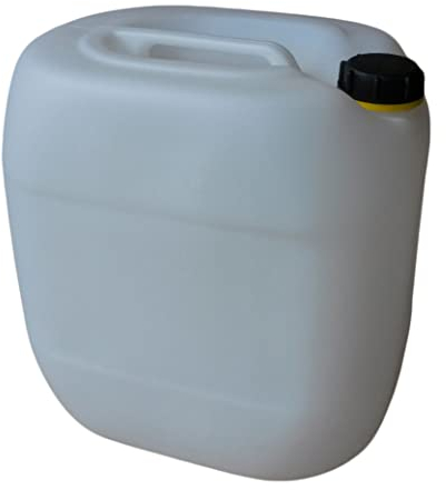 kanister-vertrieb® 30L Wasserkanister aus HDPE-Kunststoff in Industriequalität mit Gefahrgutzulassung (30 L natur)+ Etiketten
