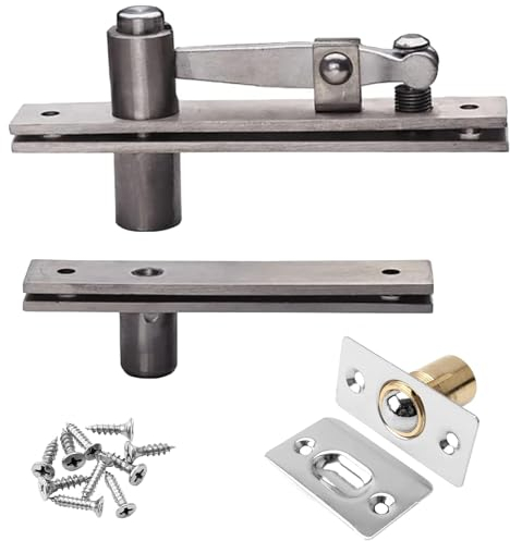 TamBee Charnière de porte pivotante pour porte secrète en acier inoxydable 304 avec loquet à bille