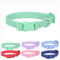 Collier imperméable pour Chien avec Boucle - en Plastique de Silicone Souple - Caoutchouc PVC - Lavable - Libération Rapide - Durable - pour Petites et Moyennes et Grandes Races - Vert - M