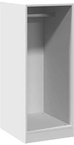 vidaXL Kleiderschrank Weiß 48x41x102 cm Holzwerkstoff