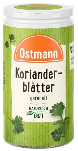 Ostmann Gewürze - Korianderblätter | 10 g in der Streudose | Kräuter zum Würzen, Nachfüllbare Verpackung