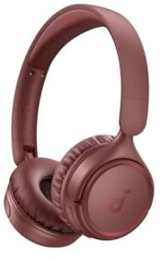 Soundcore by Anker H30i Bluetooth Headphones 70 Hours Playback 40 mm Drives Bluetooth 5.3 Ultra Light App Supported Red