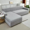 WULTNICEW Sofa Überzug Sofaschoner Sofabezug 4 Sitzer, Sofa Bezug Wasserdicht Stretch Sofa Cover Überwurf Universal Couch überzug, Ecksofa für L Form Erfordert Zwei Couchbezug(4SITZER, Hellgrau)