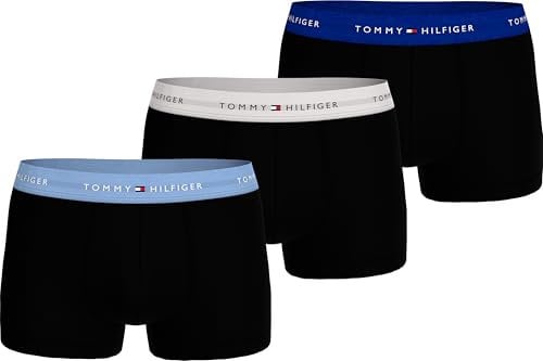Tommy Hilfiger 3P WB Trunk Um0Um02763, Boxer, Uomo, Rosso (Vsl Blu/Lght CST/WDG Blu), M