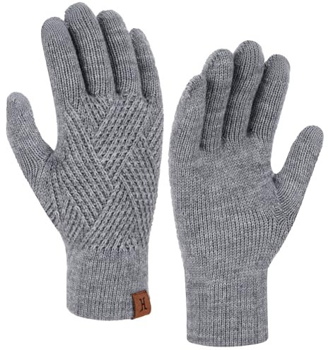 ZASFOU Damen Winter Touchscreen Handschuhe Warm Winterhandschuhe Strickhandschuhe für Frauen Geschenk Kaltes Wetter