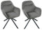 Goeurvant Juego de 2 sillas giratorias de comedor con reposabrazos, de terciopelo, giratorias, tapizadas, de cocina, para comedor o salón