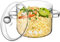 Tofficu Olla De Vidrio De Borosilicato De 1.35 L Olla De Vidrio Para Cocinar A Lento Para Cocinar A Lento Con Asa De Tapa Transparente Para