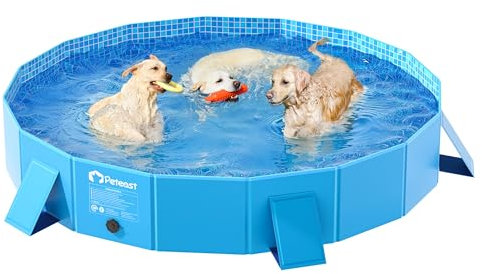 Tragbarer Hundepool mit Seitenstütze