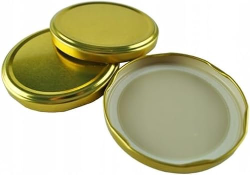 Do It At Home Jar Lids Ø 82 mm with Six Hooks, Jar Seals Replacement, Twist Off Closure Jam Jar Chutney Marmalade Pickling Preserving (Set of 8)