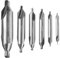 6 Pièces Foret Metal,Foret a Centre,HSS Foret à Centrer 60 Degrés Forets Centraux,Accessoires de Tour,1.0/1.5/2.0/2.5/3.0/5.0mm,Outils de Centrage pour le Travail du Métal