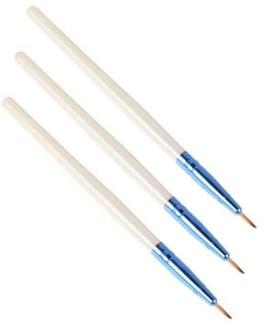 BATHVEVE 3piezas Delineador Fino Punta Pinceles Maquillaje Herramientas Portátiles Ojos