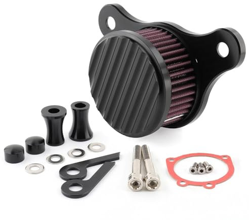 JLJLJ Kit di pulizia filtro aria aspirazione moto for H/a/r/l/e/y T/o/u/r/i/ng R/o/ad K/i/ng E/l/e/c/t/r/a Gl/i/d/e Dy/n/a/S/t/r/e/e/t B//ob S//o/f/t/a/i/l B/r/e/a/k/o/ut(Black Red)