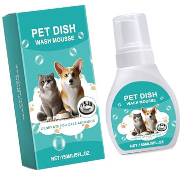 SueaLe Enzymatic Pet Bowl Cleaner Foam 150ml Daily Use For Pet Dishes Safe Pet Dish Wash