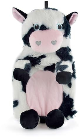 Novelty Animal/Character 3D Hot Water Bottle with Cover (Dairy Cow 750ml (33cm x 22cm))