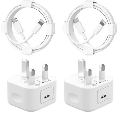 for iPhone USB C Fast Charger Plug and Cable [MFi Certified] 2Pack 20W PD USB C Fast Charger Plug with 6FT Fast Charging Cable for iPhone 14/13/12/11 Pro/Pro Max/XS Max/XS/XR/X/SE/8