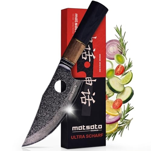 Matsato Osuren Coltello da Cucina, Lama in Acciaio Giapponese 16cm
