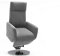 Cavadore TV-Sessel Cobra mit 2 E-Motoren und Aufstehhilfe / Elektrisch verstellbarer Fernsehsessel mit Fernbedienung / Relaxfunktion, Liegefunktion / bis 130 kg / M: 71 x 110 x 82 / Hellgrau