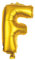 Alsino XXL Folienballons Luftballon Heliumballon Buchstabenballon A-Z Gold 80 cm Party Geburtstag Hochzeit, Variante wählen:BAL-175 Buchstabe F