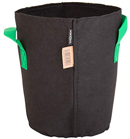 HORTOSOL Pflanzsack schwarz grün (10 Liter - Ø22x27cm)