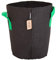 HORTOSOL Pot géotextile Noir/Vert - 10L - Ø22x27 cm