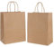 Sac Kraft Grand，Sac Sadeau(26 x12x 32cm) Sac en Papier Kraft avec Poignée,Sac Papier Cadeau,Sachet Papier pour Anniversaire Mariage Noël et Célébrations de Fête(épaissir, 130gsm)