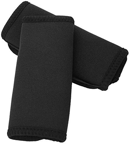 Alomejor 2 STÜCKE Kajak Paddel Griffe Neopren rutschfeste Paddel Griffe Verhindern Blasen und Kallus für Kanu Boot Kajak Wassersport(Schwarz)