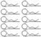 Federstecker doppelt 3mm Federvorstecker Federsplinte 10 Stück