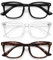 WOWSUN Blaulichtfilter Brille Unisex Nerd Nicht verschreibungspflichtige klare Linse Computer Blaulicht blockierende Brille